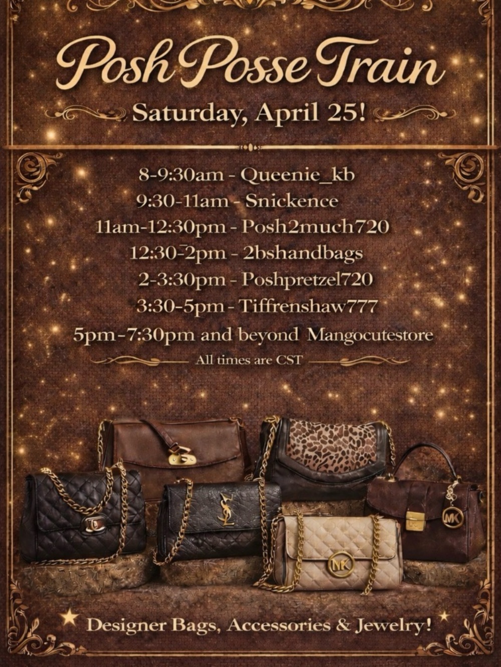 Posh Posse Train Event April 25th!!!
